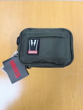 Dime Bags 8in Boss Omerta Smell Proof Tactical Gear Bag Green Zipper 2 Pockets